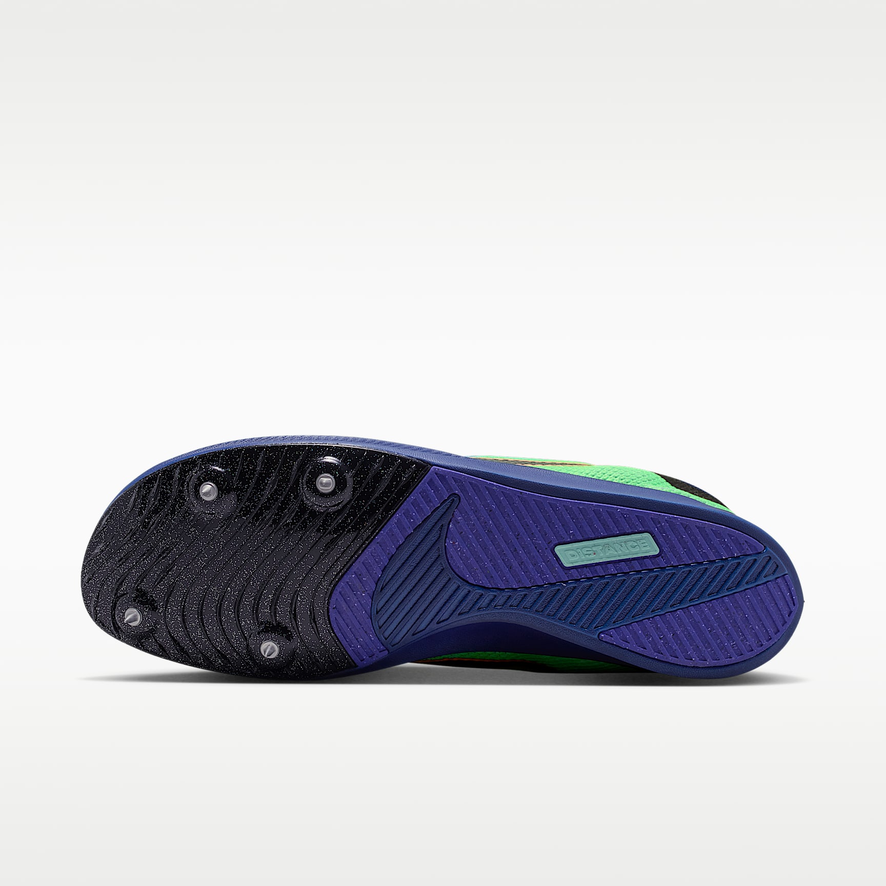 Nike Zoom Rival Distance Glam Leichtathletik-Langstrecken-Spikes – Dark Obsidian/Indigo Burst/Grün/Schwarz