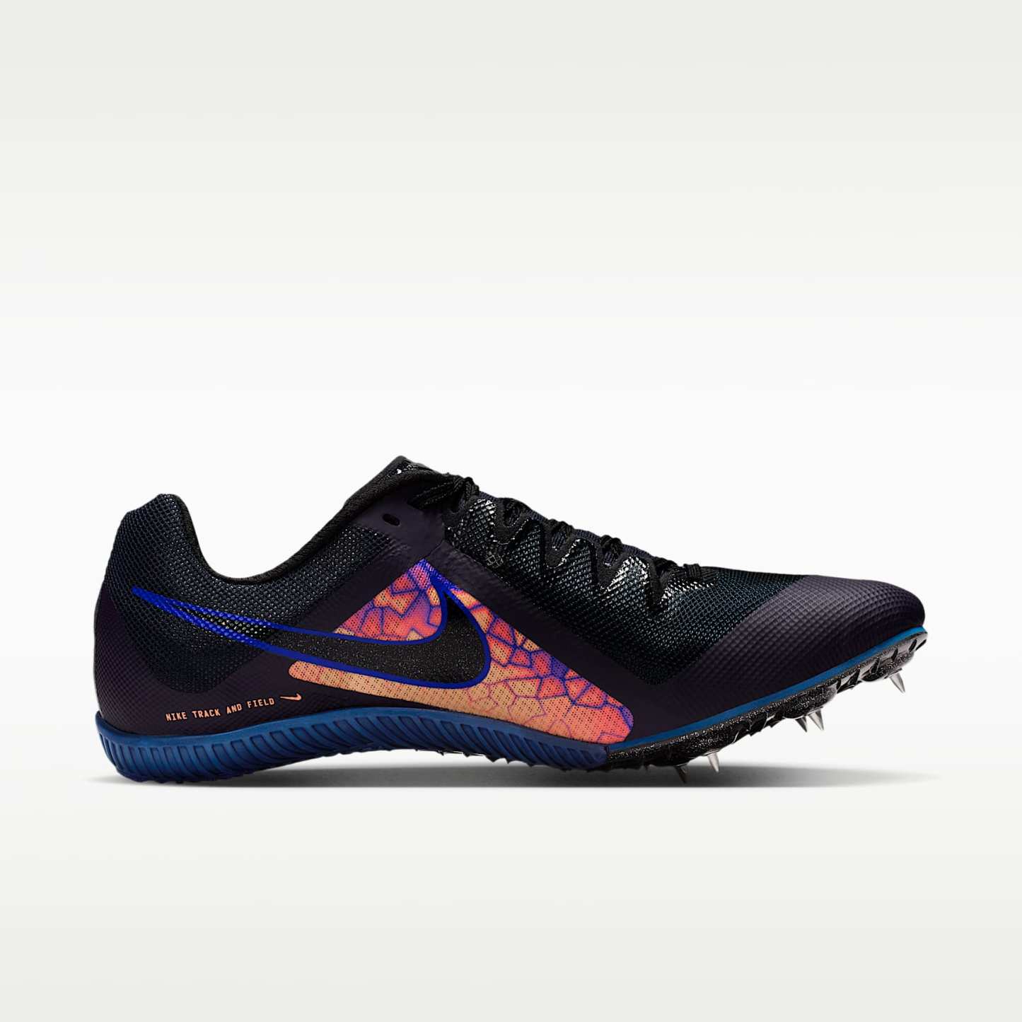 Nike Zoom Rival Multi Glam Mehrkampf-Leichtathletik-Spikes – Dark Obsidian/Orange Pulse/Indigo Burst/Schwarz