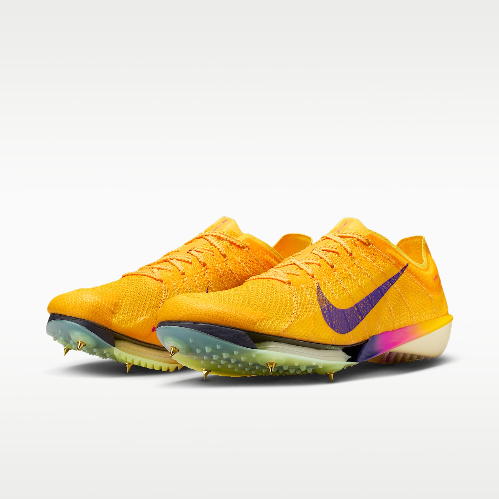 Nike Victory 2 Track & Field Langstrecken-Spikes – Citron Pulse/Volt Ice/Laser Orange/Indigo Burst