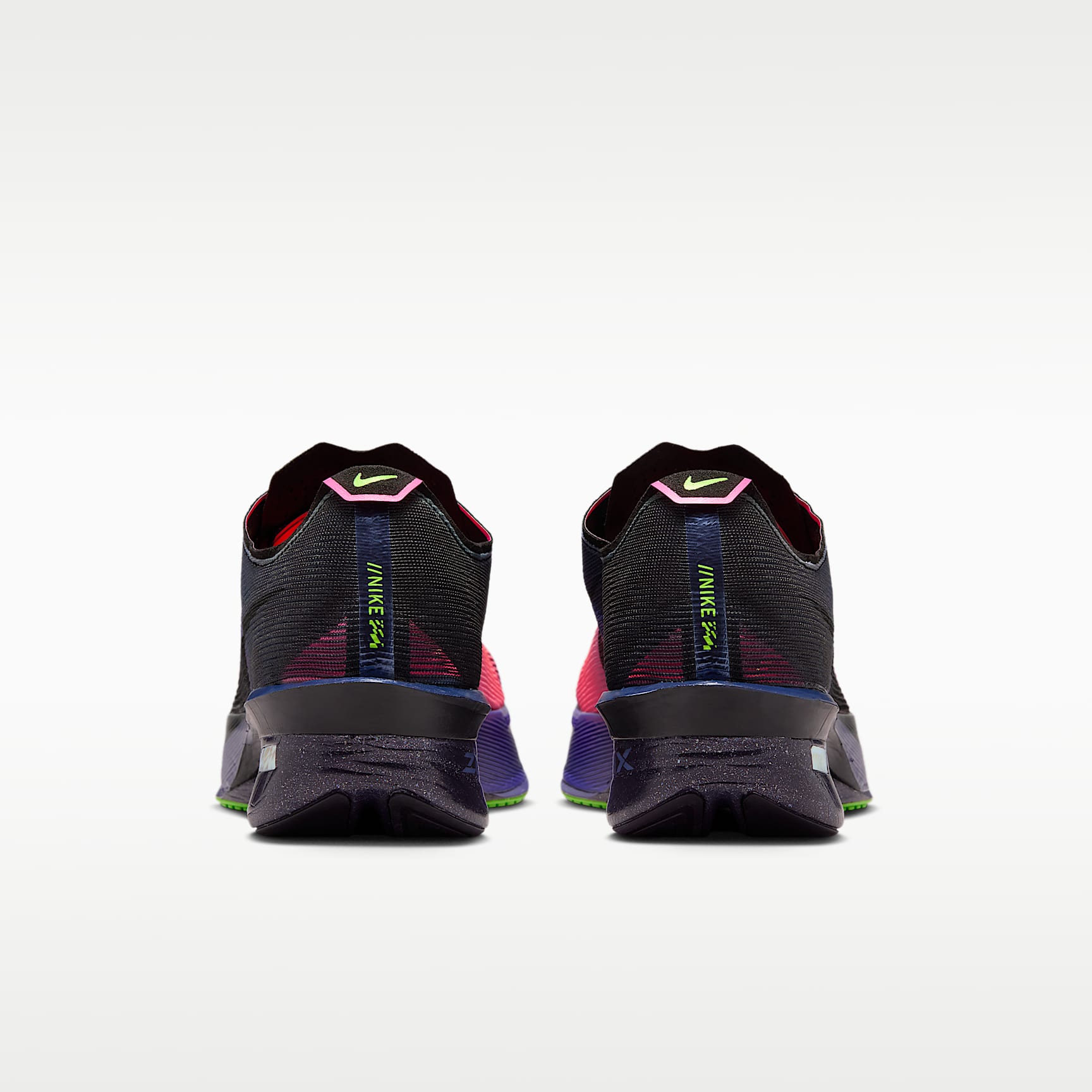 Nike Vaporfly 4 Glam Laufschuhe für Straßenwettkämpfe (Damen) – Dark Obsidian/Purple Dynasty/Flash Crimson/Schwarz