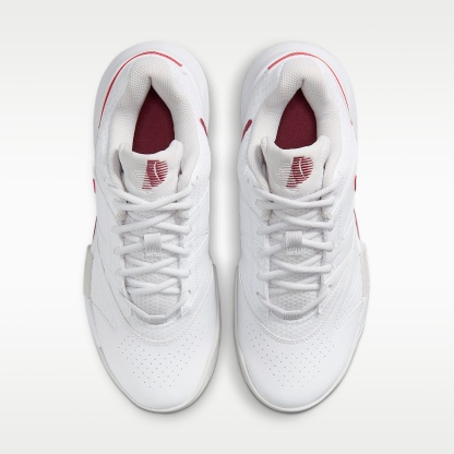 NikeCourt Lite 4 Tennisschuh für Hartplätze (Damen) – Weiß/Vast Grey/Pink Smoke