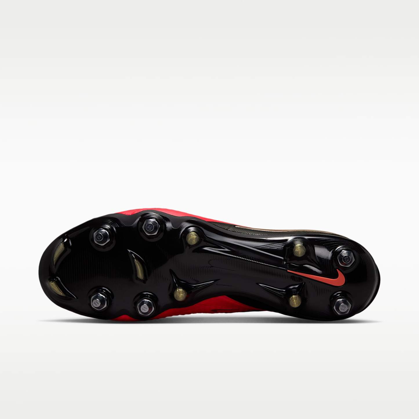 Nike Phantom 6 Low Elite Fußballschuh für weichen Rasen – Bright Crimson/Schwarz/Blur