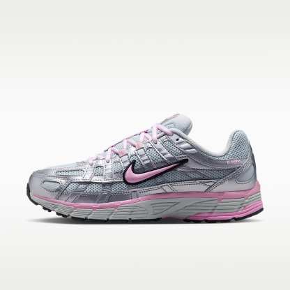Nike P-6000 Schuh (Damen) – Pure Platinum/Metallic Silver/Schwarz/Pink Rise