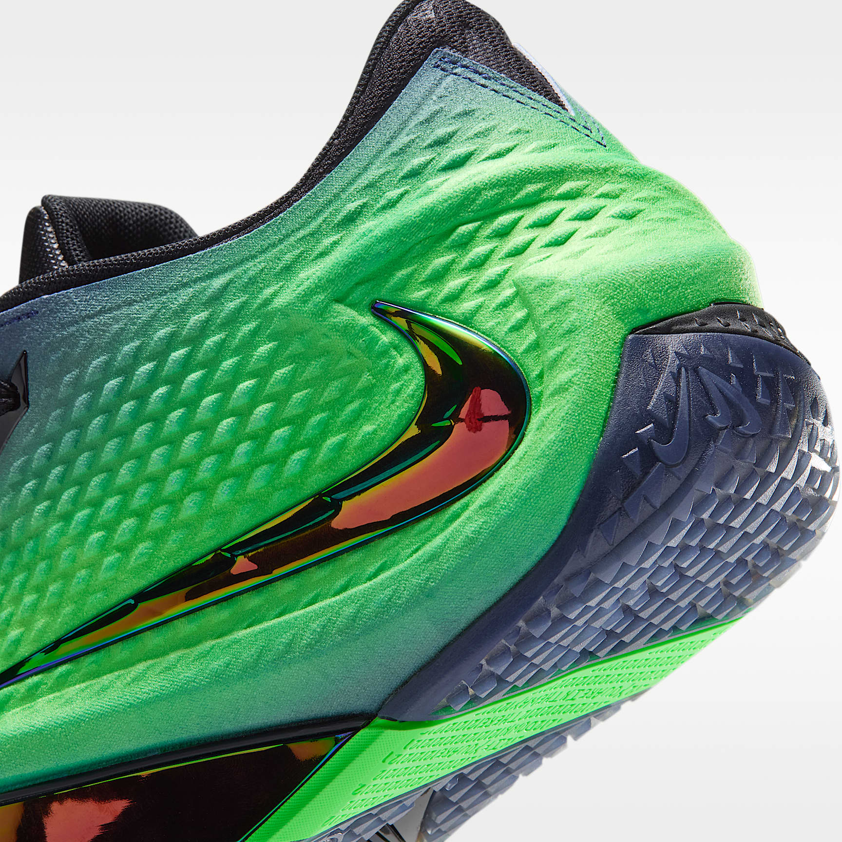 JA 4 "Nightmare" Basketballschuhe – Obsidian/Schwarz/Voltage Green/Multi-Color