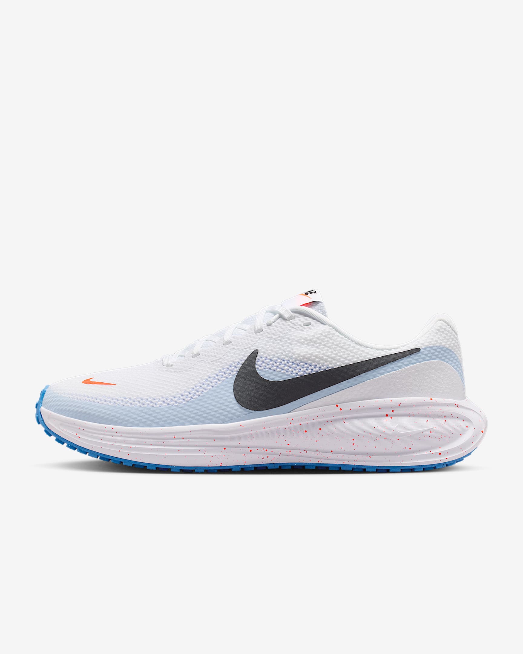 Nike Revolution 8 Straßenlaufschuh (Herren) – Weiß/Hydrogen Blue/Blue Crystal/Off Noir