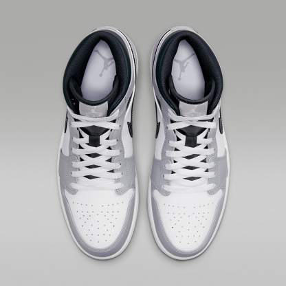 Air Jordan 1 Mid Schuh (Herren) – Light Smoke Grey/Anthracite/Weiß