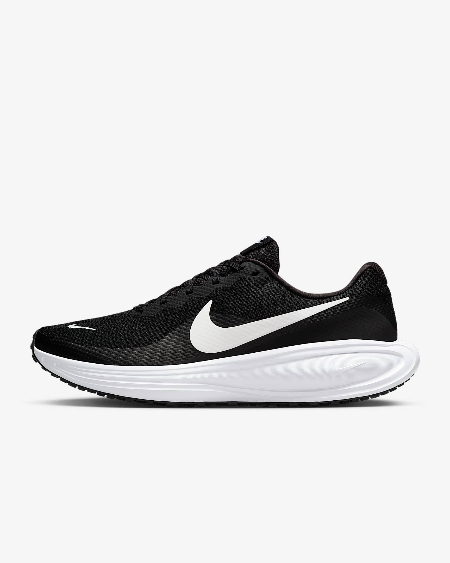 Nike Revolution 8 Straßenlaufschuh (Herren) – Schwarz/Schwarz/Weiß