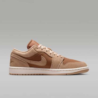 Air Jordan 1 Low Damenschuh – Legend Medium Brown/Chalk/Light British Tan