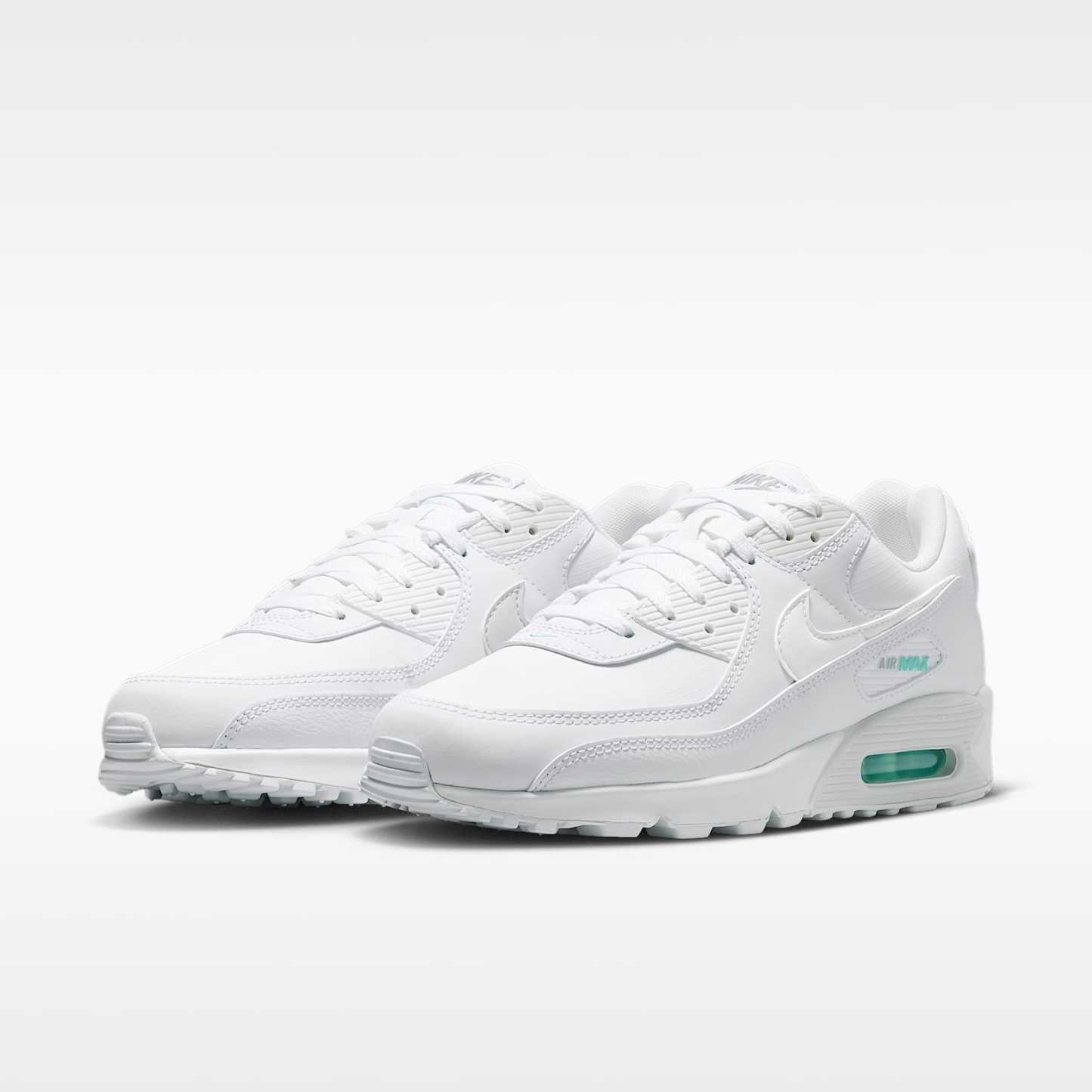 Nike Air Max 90 Schuh (Herren) – Weiß/Hyper Turquoise/Photon Dust