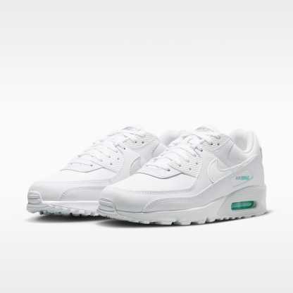Nike Air Max 90 Schuh (Herren) – Weiß/Hyper Turquoise/Photon Dust