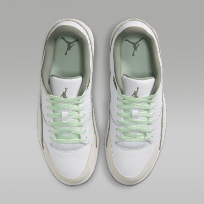 Jordan Flight Court Schuh (Herren) – Weiß/Swan/Jade Stone/Vintage Lichen