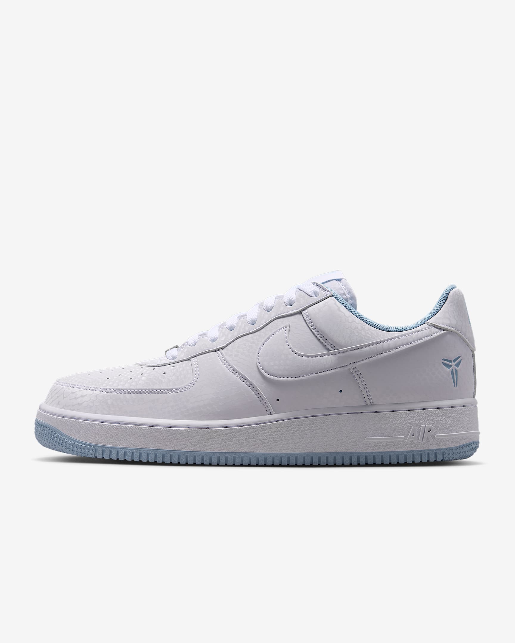 Kobe Air Force 1 Low Schuh (Herren) – Weiß/Armory Blue