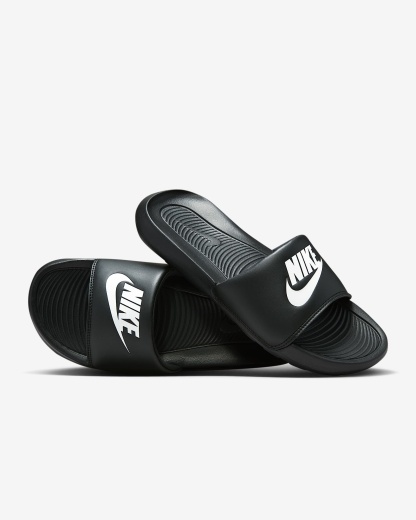 Nike Victori One Damen-Badeslipper – Schwarz/Schwarz/Weiß
