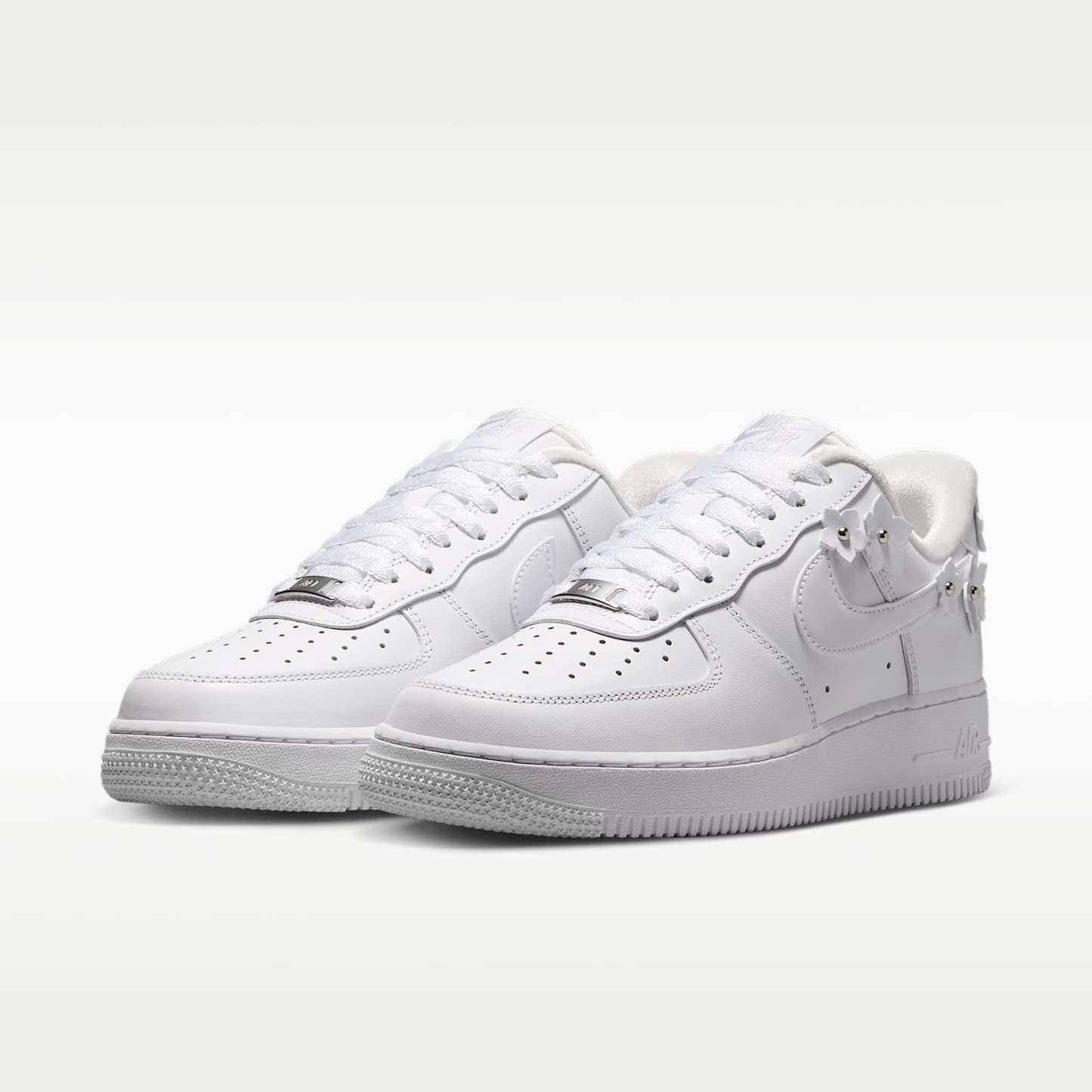 Nike Air Force 1 '07 "Florette" Schuh (Damen) – Weiß/Wolf Grey/Metallic Silver/Weiß