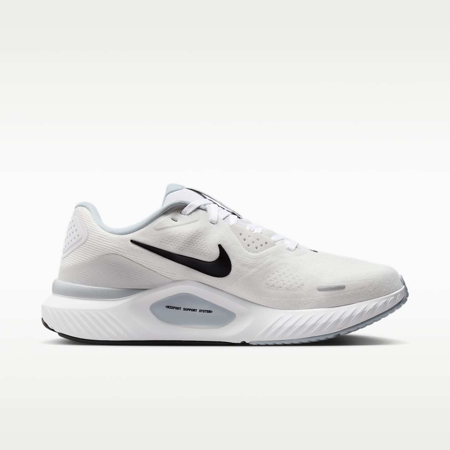 Nike Structure 26 Straßenlaufschuh (Damen) – Weiß/Pure Platinum/Schwarz