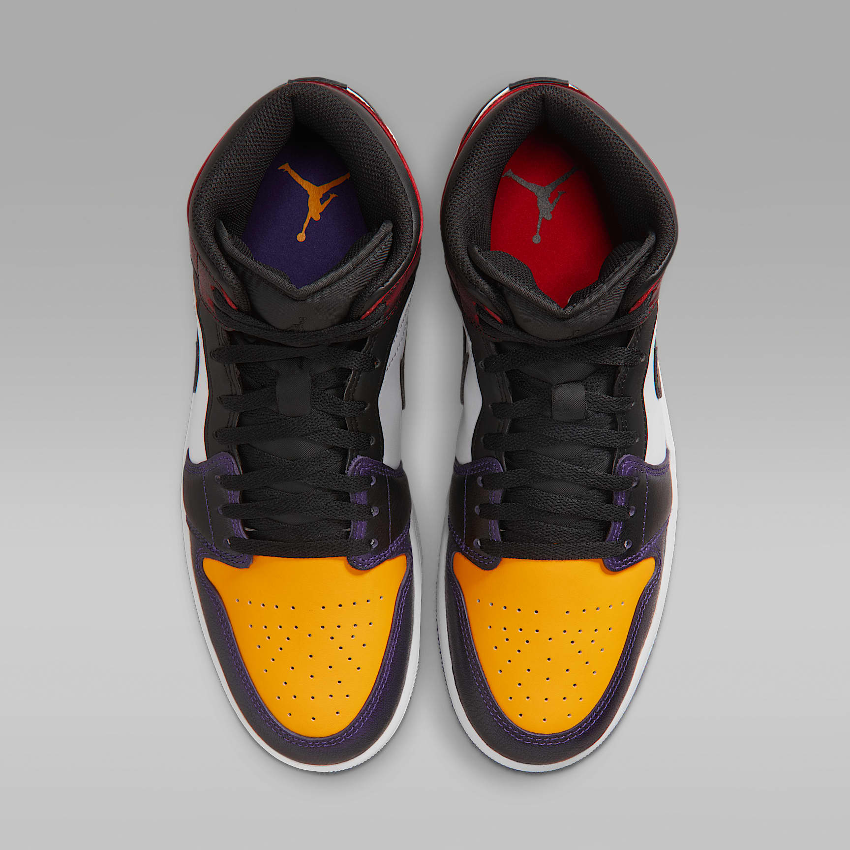Air Jordan 1 Mid SE Schuh (Herren) – True Red/Weiß/Court Purple/Schwarz