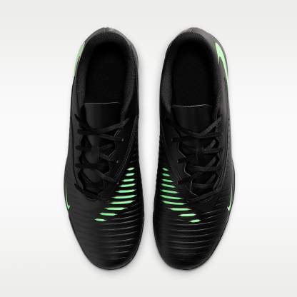 Nike Phantom 6 Low Club Fußballschuh für Turf – Schwarz/Schwarz/Illusion Green
