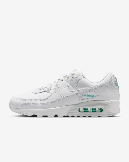 Nike Air Max 90 Schuh (Herren) – Weiß/Hyper Turquoise/Photon Dust
