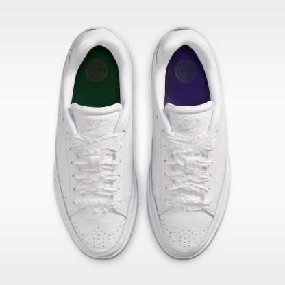 Nike Tennis Centre Damenschuh – Weiß/Court Purple/Gorge Green/Weiß