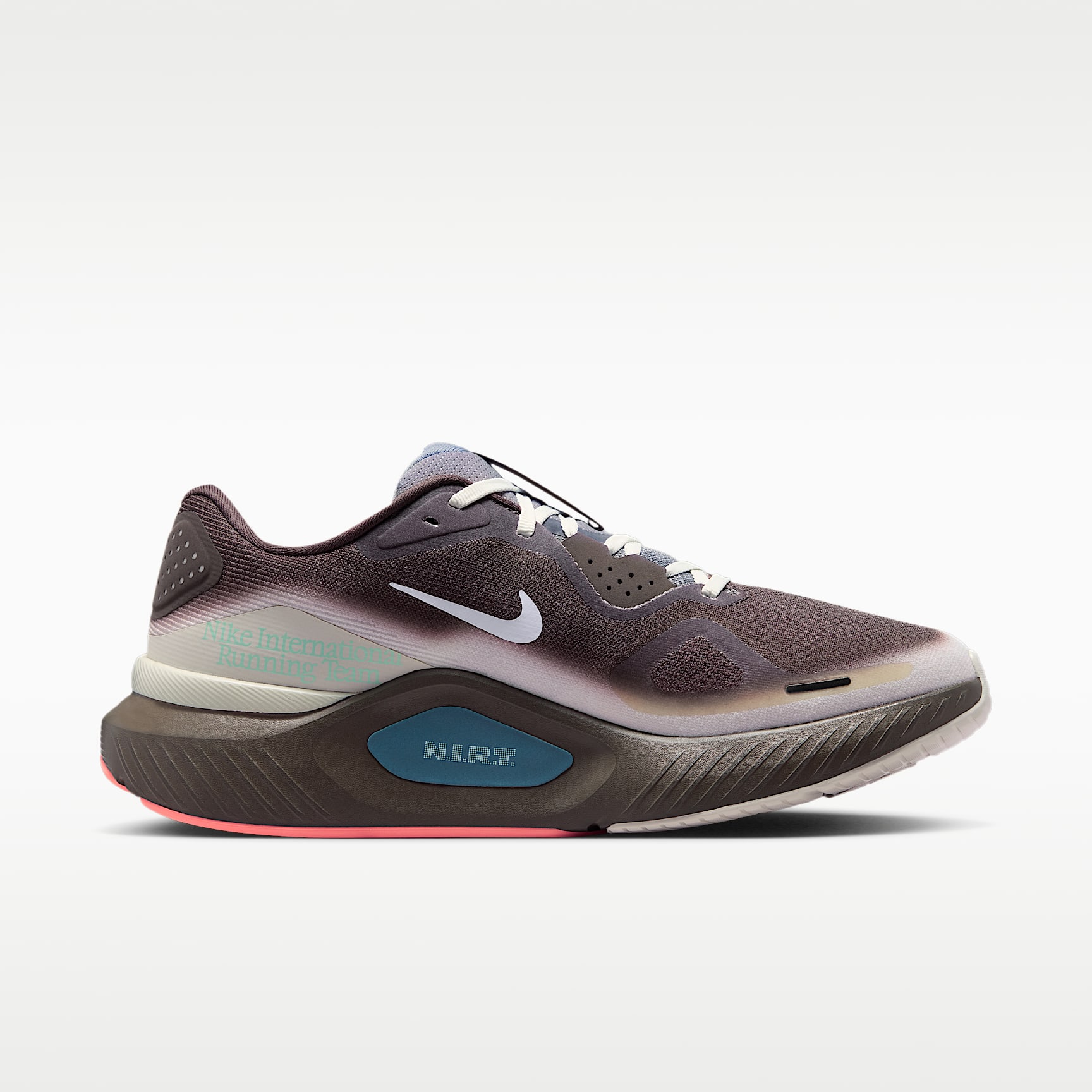 Nike Structure 26 Straßenlaufschuh (Herren) – Baroque Brown/Ironstone/Sea Glass/Weiß