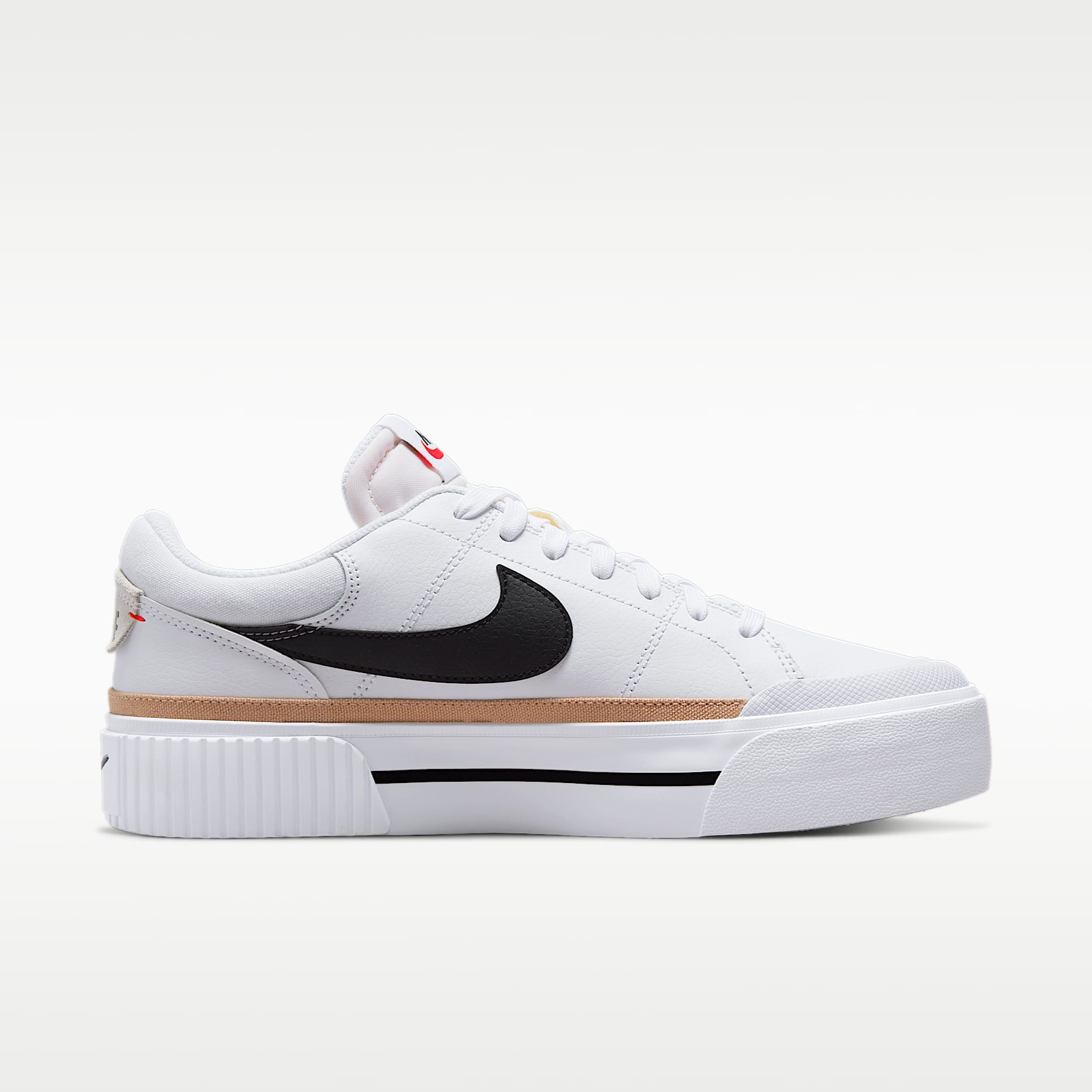 Nike Court Legacy Lift Damenschuh – Weiß/Hemp/Team Orange/Schwarz