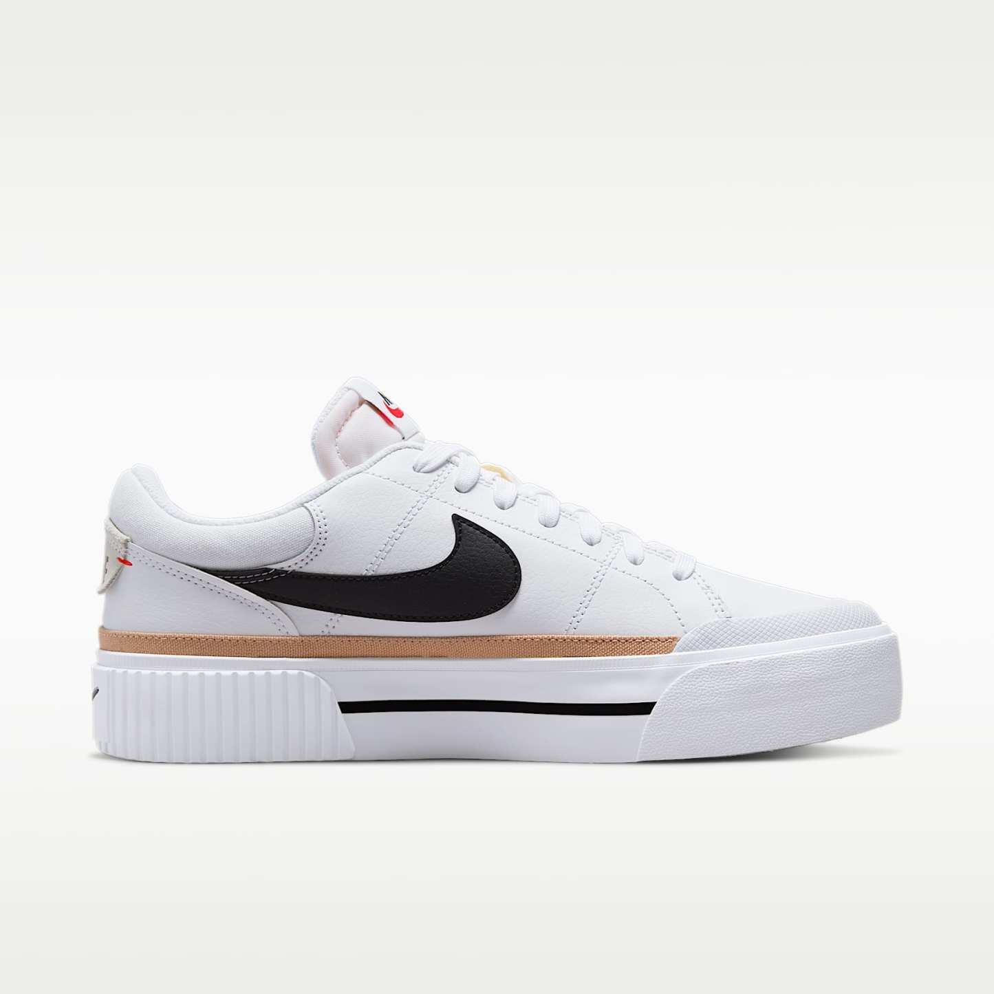 Nike Court Legacy Lift Damenschuh – Weiß/Hemp/Team Orange/Schwarz