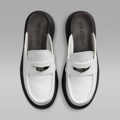 Air Jordan Mule Golfschuh (Damen) – Summit White/Schwarz/Metallic Silver