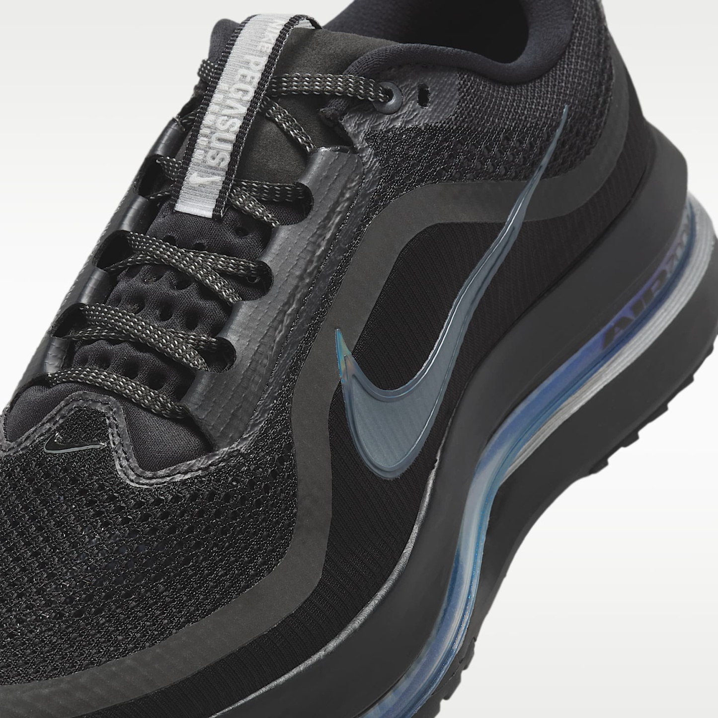 Nike Pegasus Premium Straßenlaufschuh (Herren) – Schwarz/Metallic Silver/Schwarz