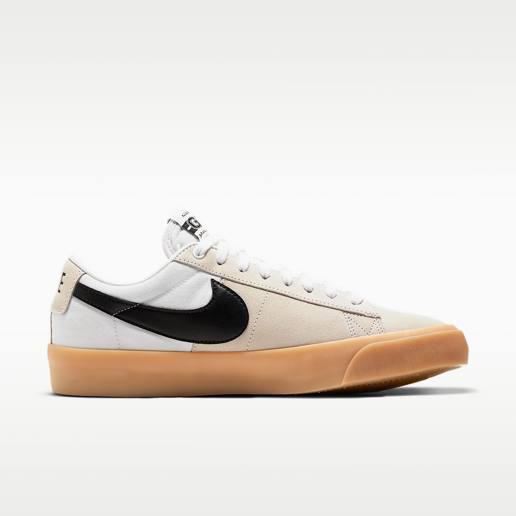 Nike SB Zoom Blazer Low Pro GT Skateboardschuh – Weiß/Weiß/Weiß/Schwarz