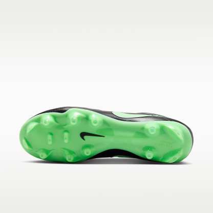 Nike Tiempo Maestro Academy Low Top Fußballschuh für verschiedene Böden – Schwarz/Schwarz/Illusion Green