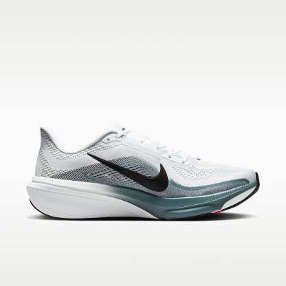 Nike Pegasus 42 Straßenlaufschuh (Herren) – Weiß/Mineral Slate/Hyper Pink/Schwarz