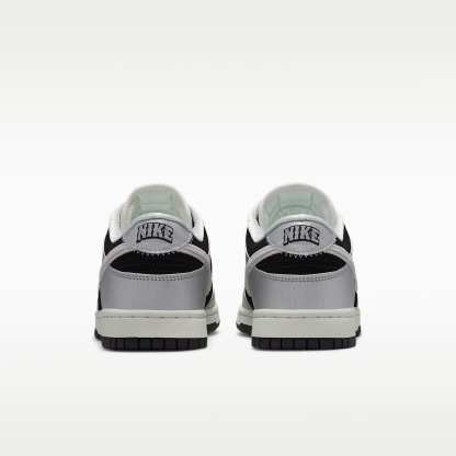 Nike Dunk Low Retro Herrenschuh – Metallic Silver/Schwarz/Sail/Metallic Silver