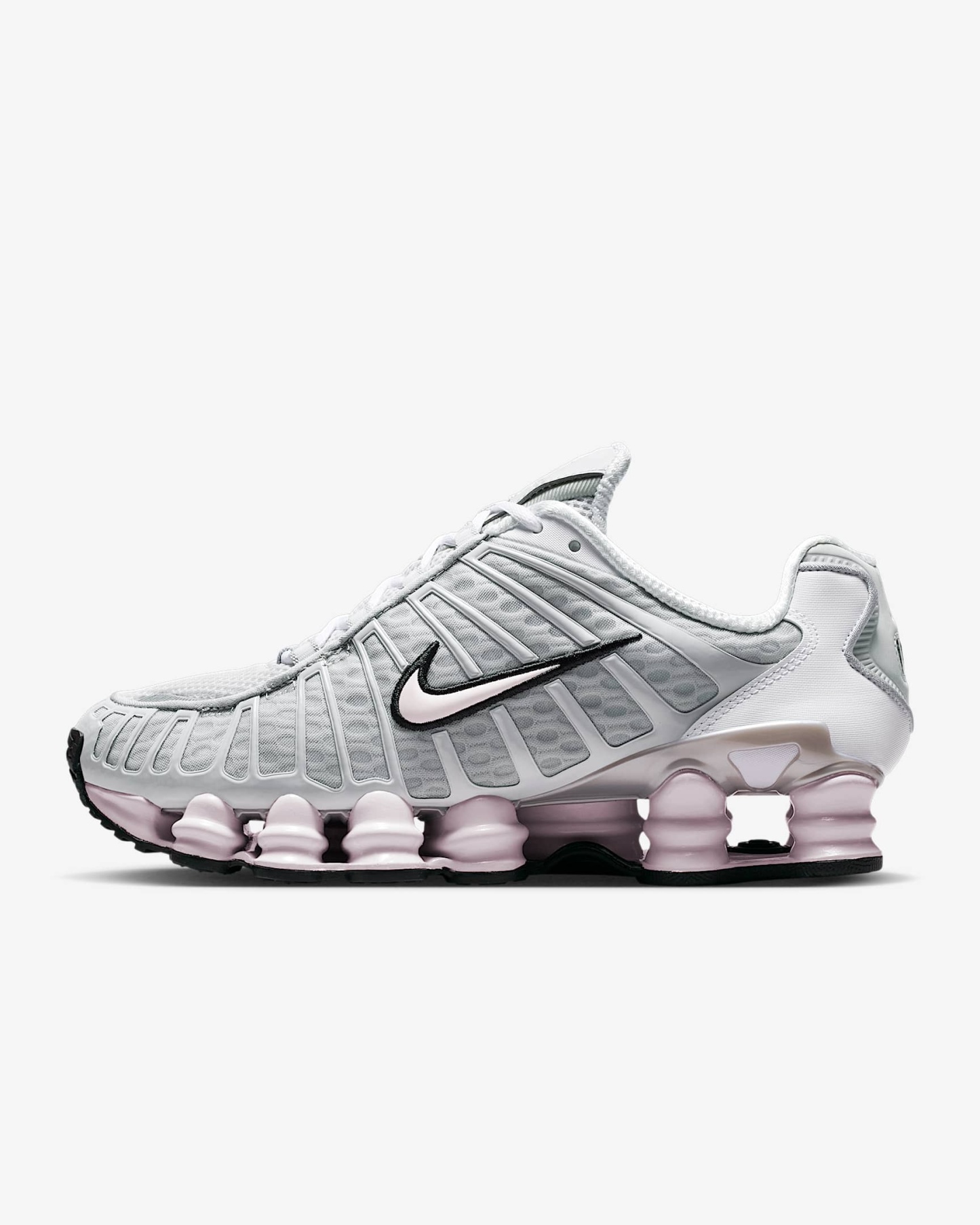 Nike Shox TL Schuh (Damen) – Neutral Grey/Metallic Silver/Schwarz/Pearl Pink