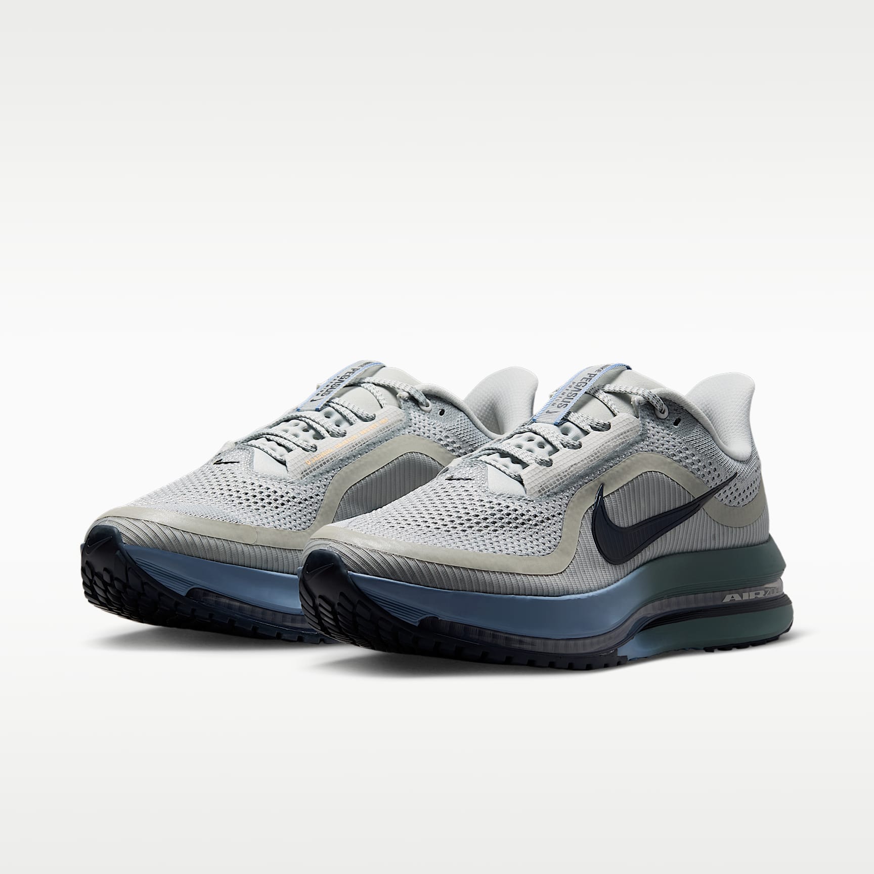 Nike Pegasus Premium Straßenlaufschuh (Herren) – Grey Mist/Mineral Slate/Work Blue/Dark Obsidian