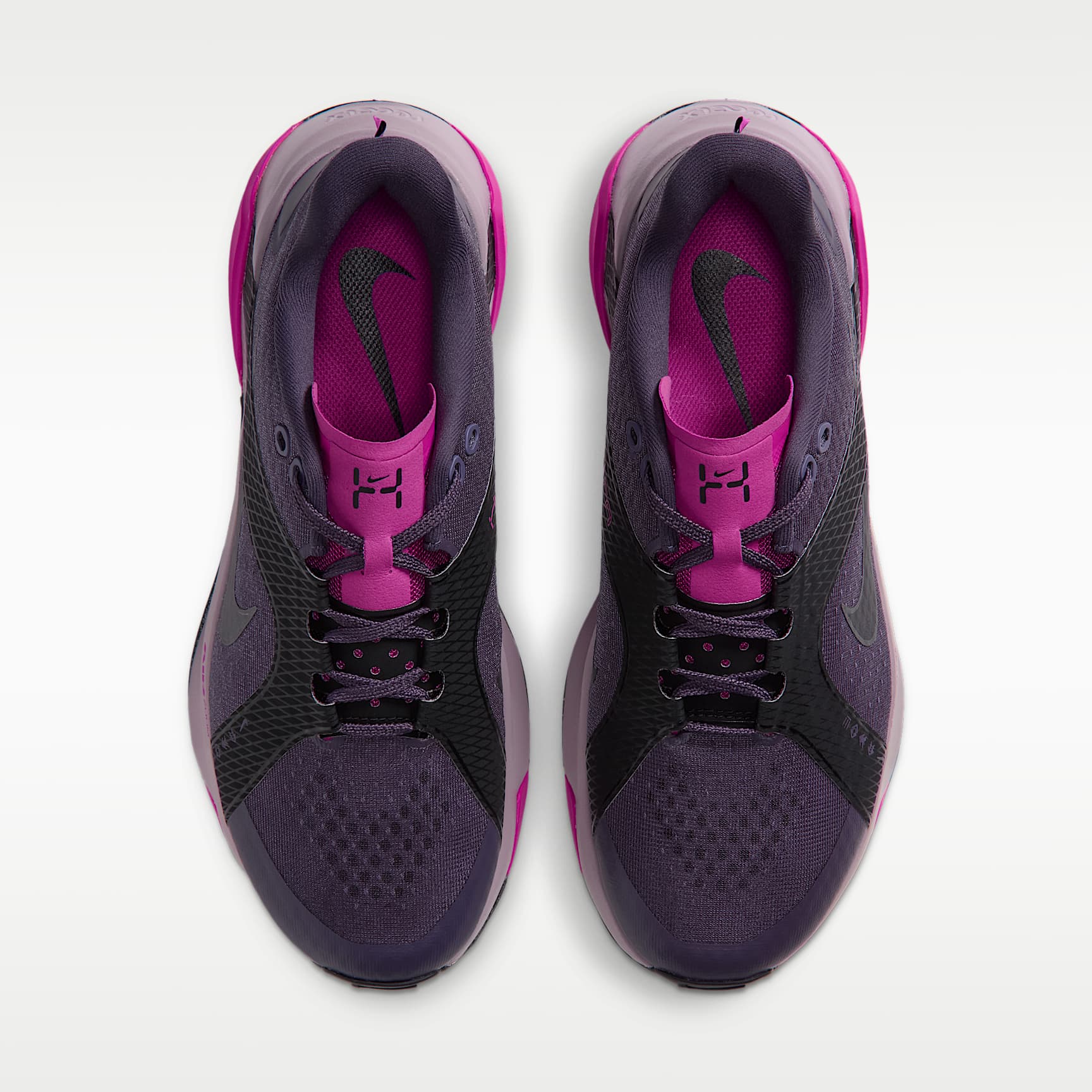 Nike Hybrid RN Trainingsschuh (Damen) – Dark Raisin/Schwarz/Fuchsia Blast/Metallic Dark Grey