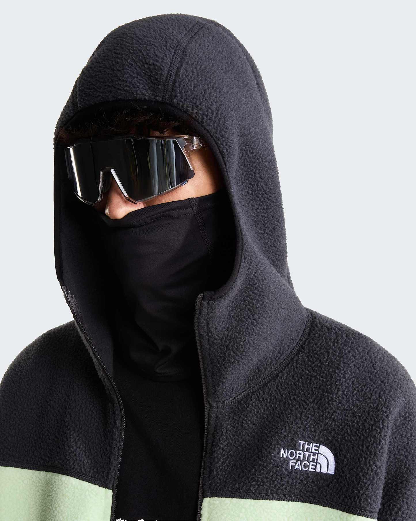 NSE Mask Fleecejacke für Herren – Calcified Lime-Anthracite Grey