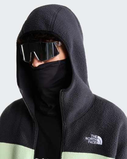 NSE Mask Fleecejacke für Herren – Calcified Lime-Anthracite Grey