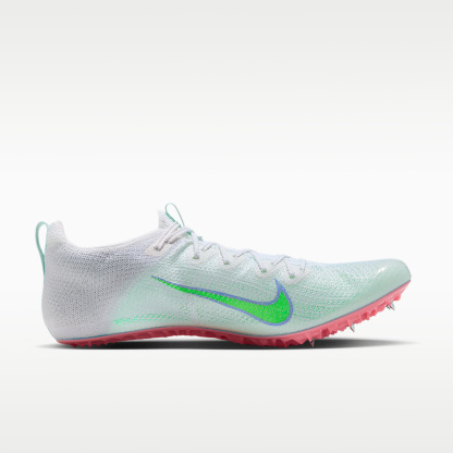 Nike Zoom Superfly Elite 2 Sprint-Spikes – Summit White/Aluminum/Atomic Pink/Electro Green