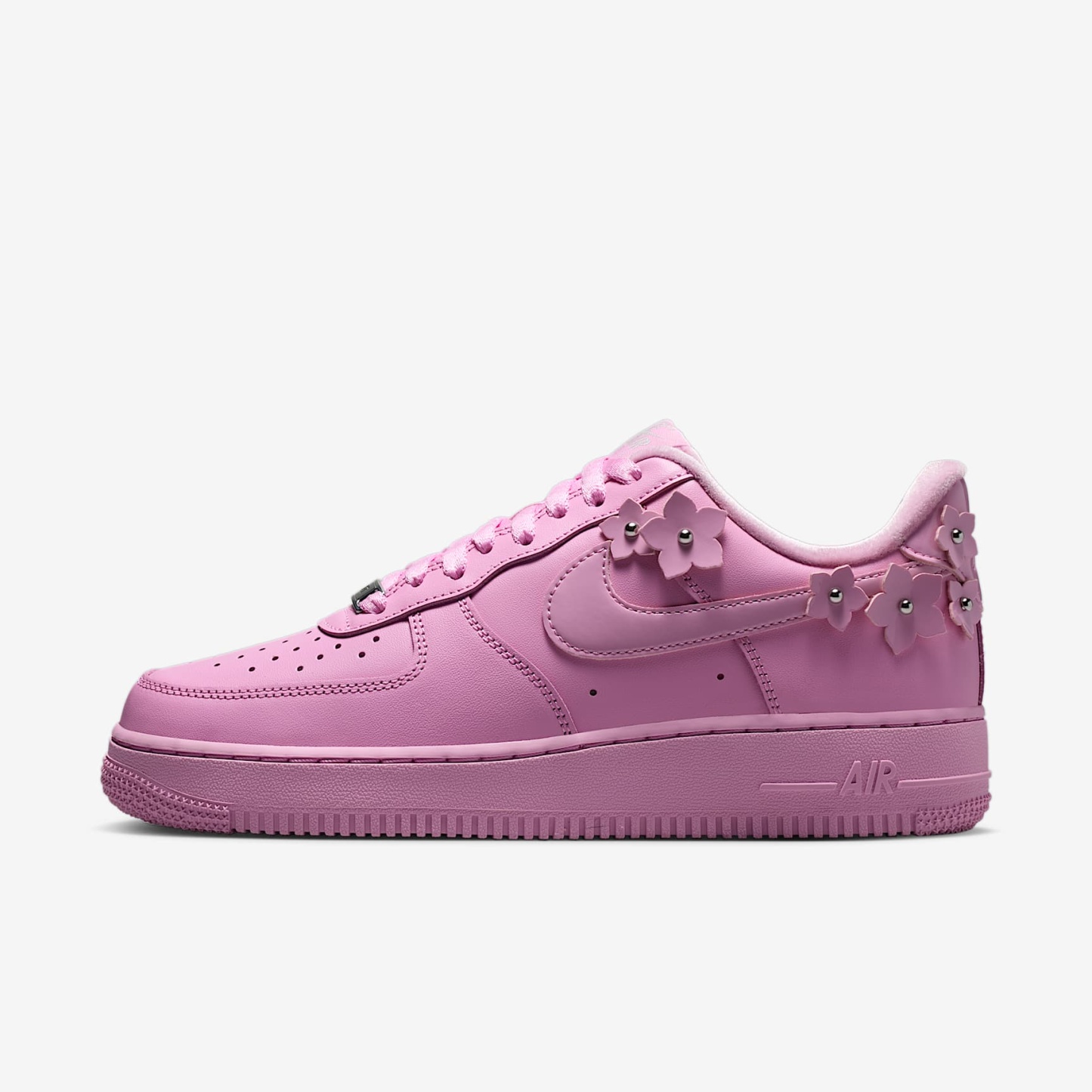 Nike Air Force 1 '07 "Florette" Schuh (Damen) – Pink Rise/Pink Foam/Metallic Silver/Pink Rise