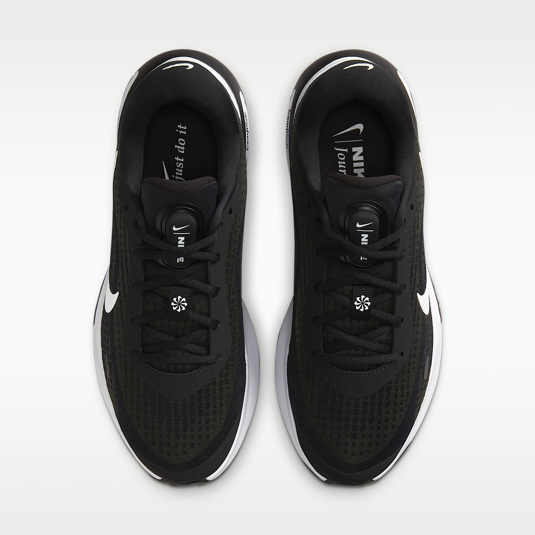 Nike Journey Run Straßenlaufschuh für Damen – Schwarz/Weiß