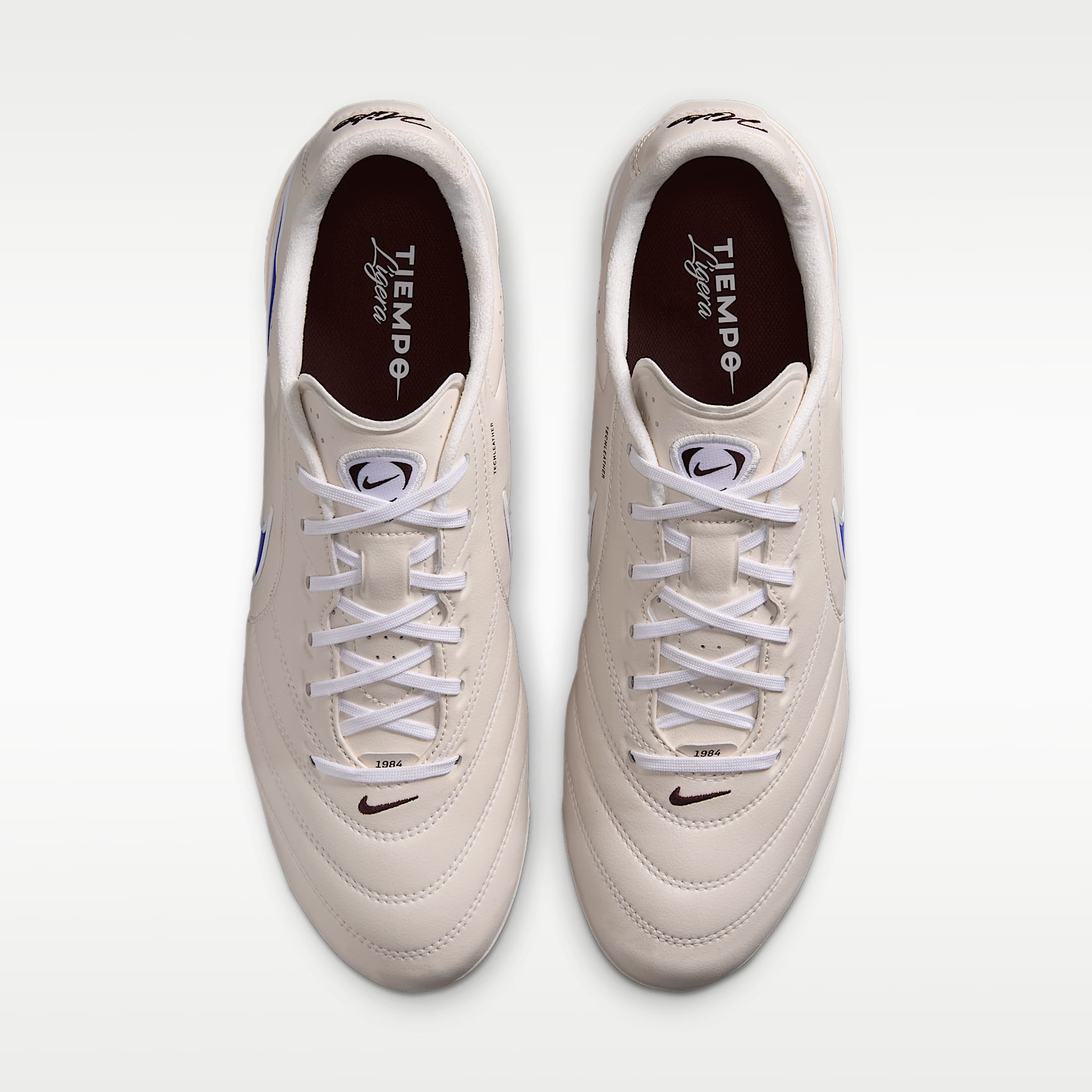 Nike Tiempo Ligera Pro Low-Top-Fußballschuh für normalen Rasen – Chalk/Weiß/Racer Blue