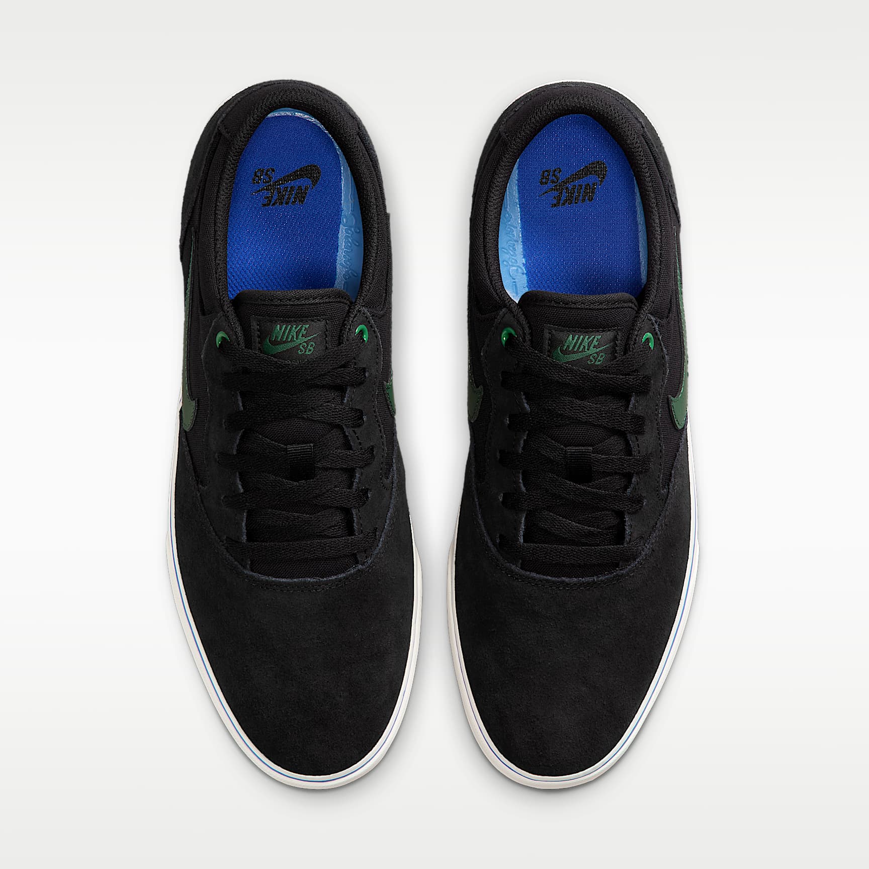 Nike SB Chron 2 Skateboardschuh – Schwarz/Sail/Racer Blue/Fir