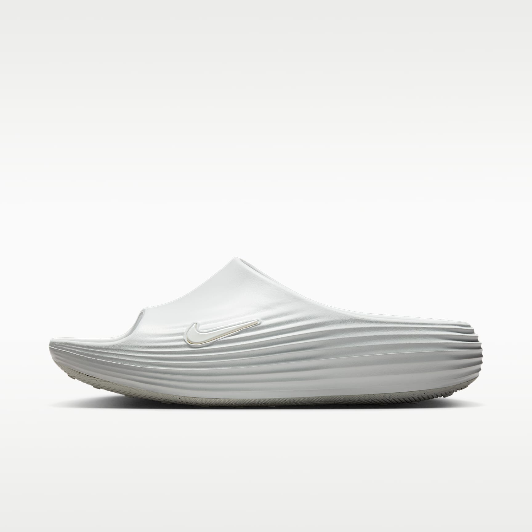 Nike ReactX Rejuven8 Slides (Herren) – Summit White/Summit White/Summit White