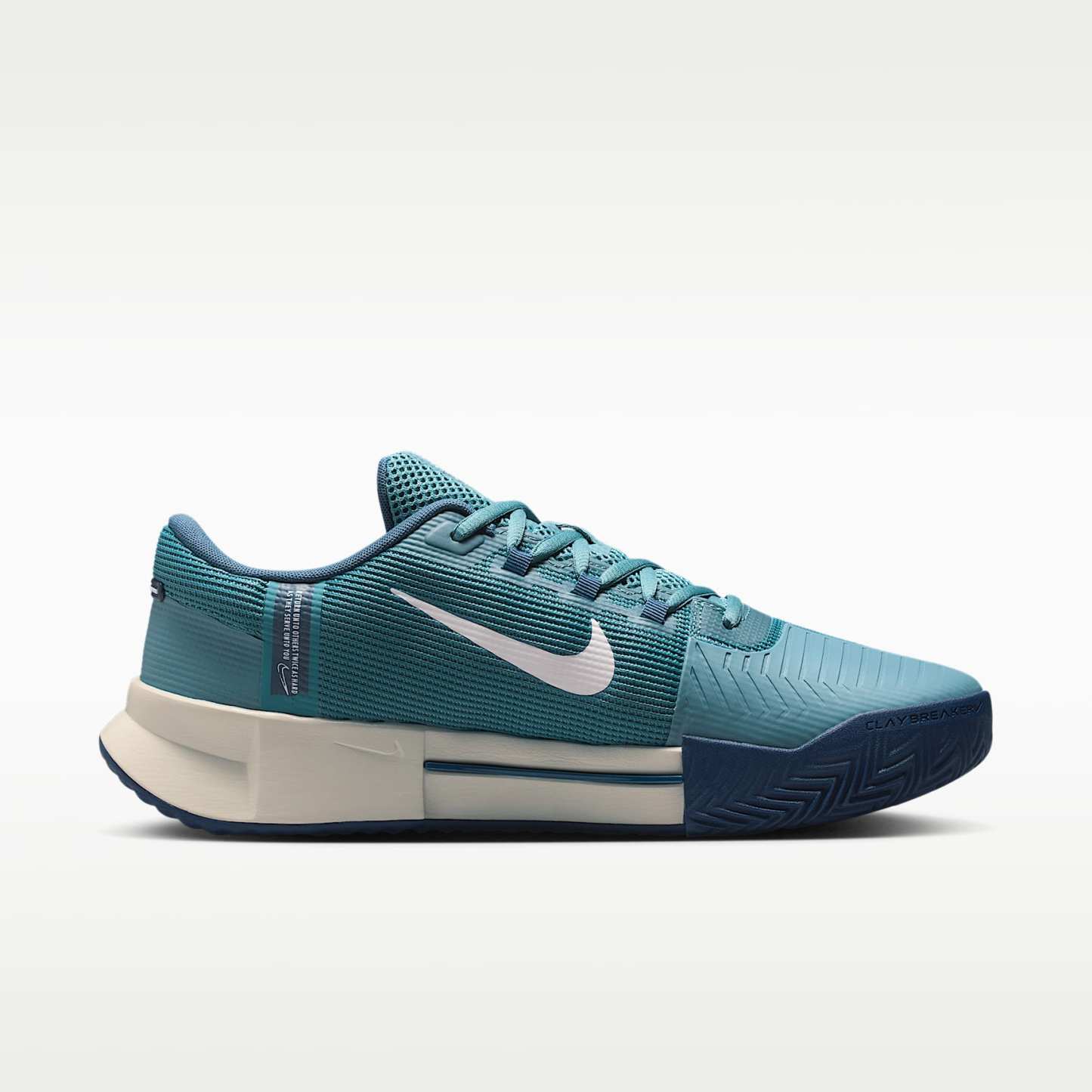 Nike GP Challenge 1.5 Tennisschuh für Sandplätze (Herren) – Smokey Blue/Light Bone/New Slate/Weiß