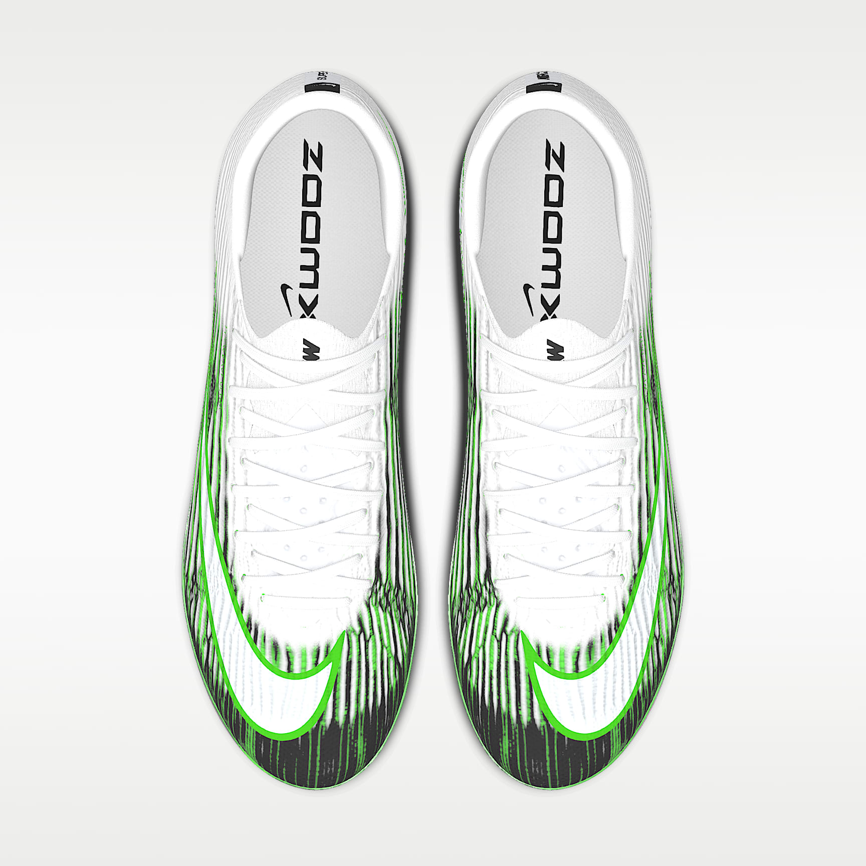 Nike Mercurial Superfly 11 Elite By You personalisierbarer Low-Top-Fußballschuh für normalen Rasen – Weiß/Weiß [9103066846]
