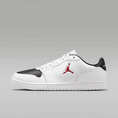 Jordan Court Connect Low Herrenschuhe – Weiß/Schwarz/Gym Red