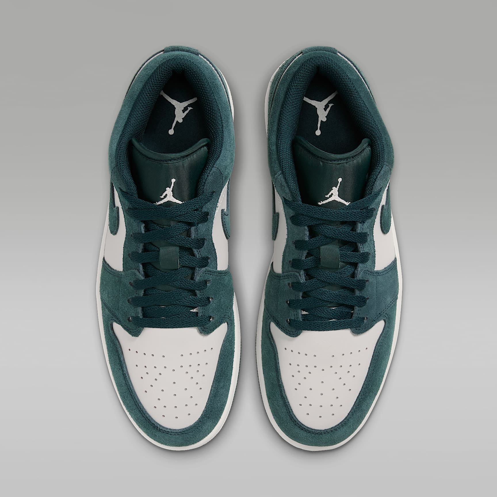 Air Jordan 1 Low Herrenschuh – Midnight Spruce/Pale Ivory/Light Orewood Brown