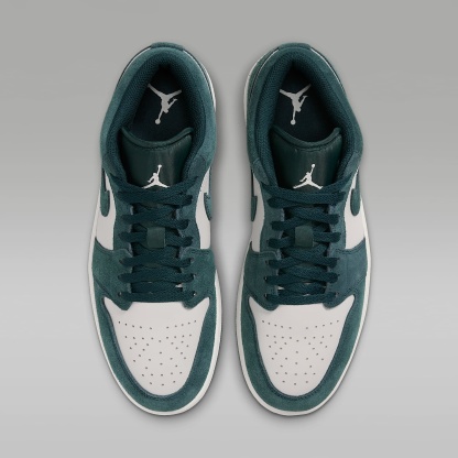 Air Jordan 1 Low Herrenschuh – Midnight Spruce/Pale Ivory/Light Orewood Brown