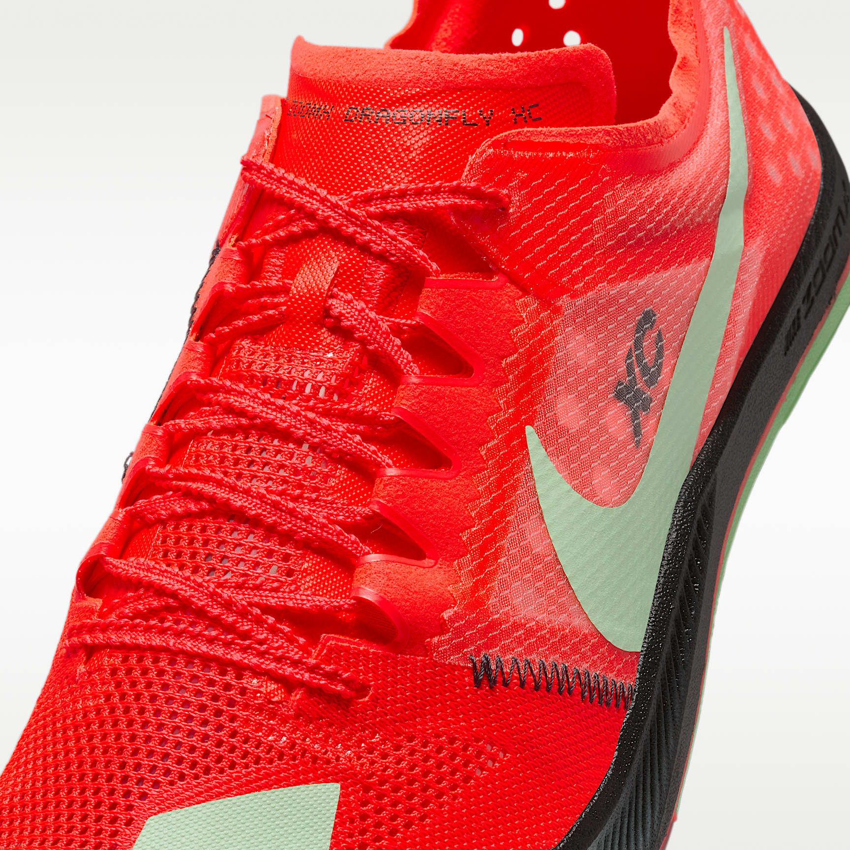 Nike Dragonfly XC Cross-Country-Spikes – Bright Crimson/Schwarz/Metallic Silver/Vapor Green