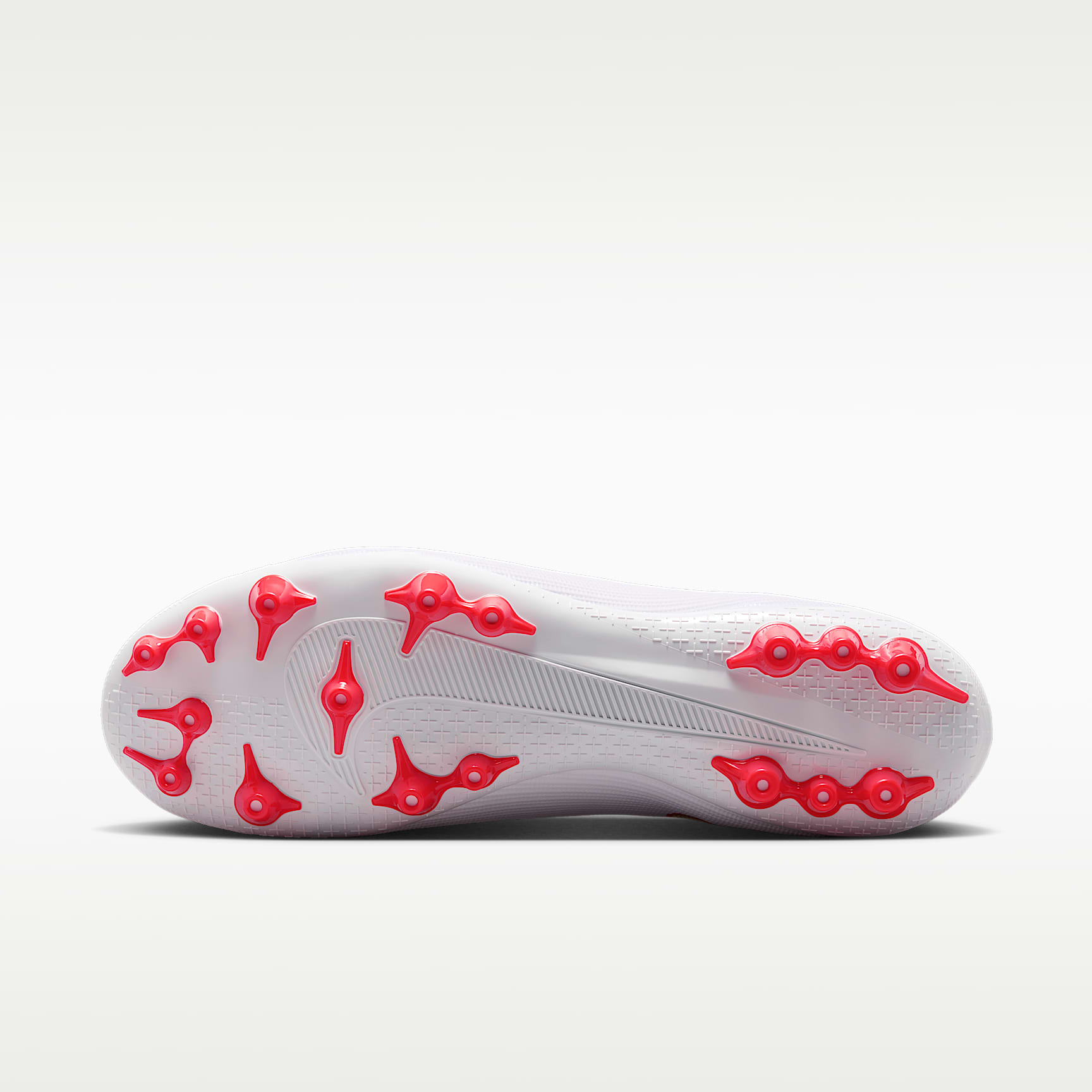 Nike Mercurial Superfly 11 Academy High-Top-Fußballschuh für Kunstrasen – Weiß/Bright Crimson/Blur